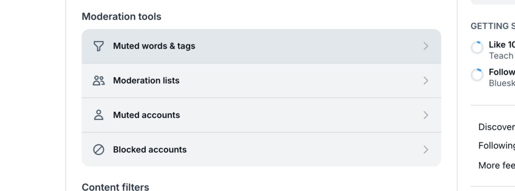 Moderation Lists Bluesky Mute