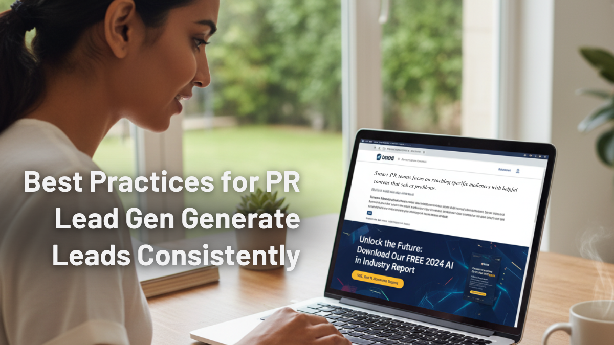 Best Practices for PR Lead Gen Generate Leads Consistently