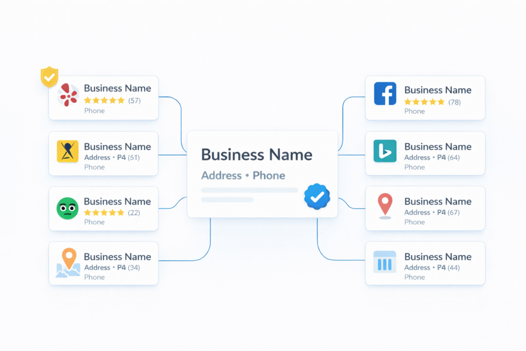 Building a strong local search footprint: Strategies for managing business listings, reviews, and customer engagement across platforms.